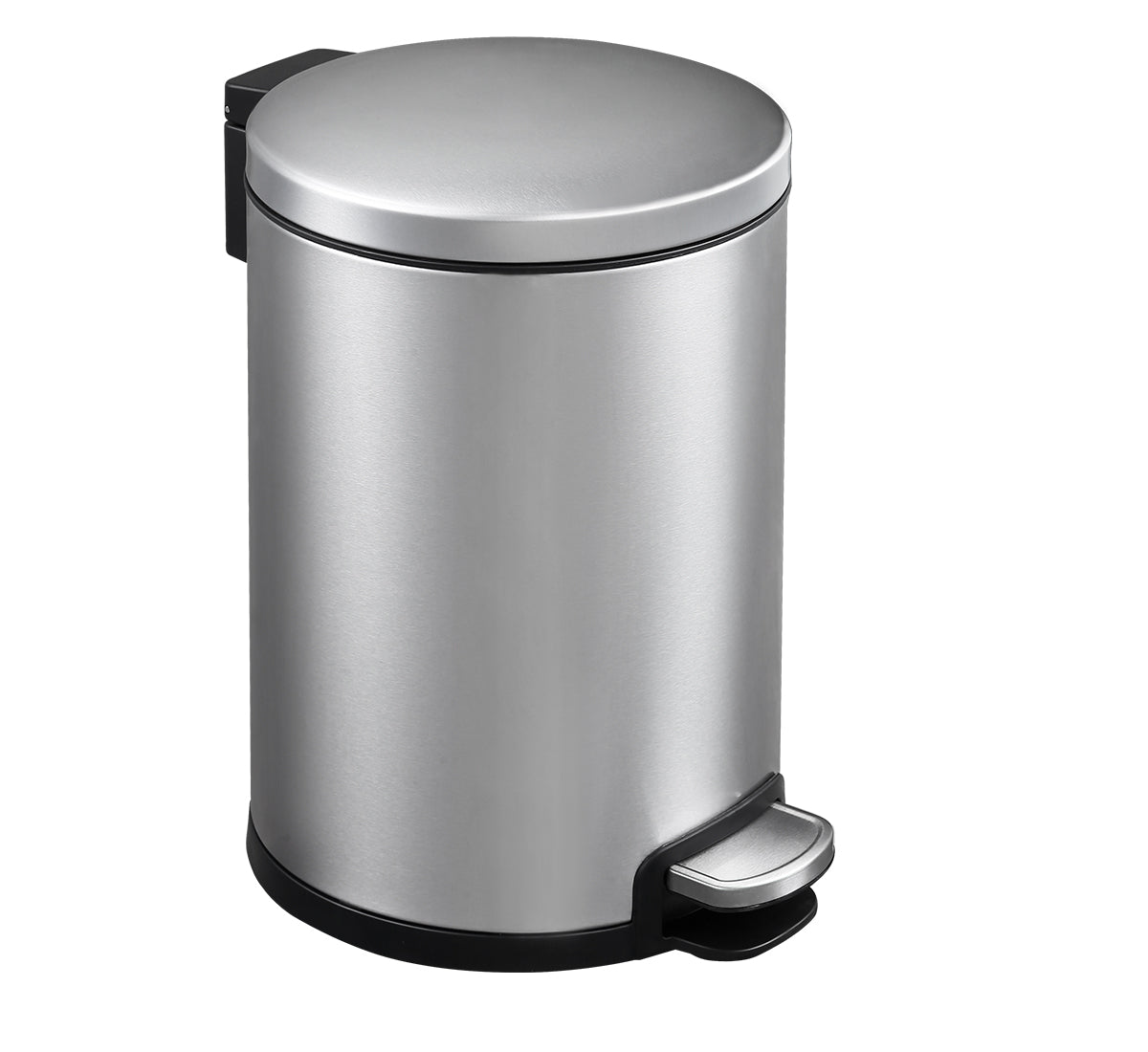 V959-DWBN0024-202507050210-00 Round Soft Closing Stainless Steel PEDAL Bin - 6L - Image 1